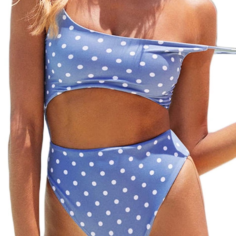 Blue Polka Dot Monokini